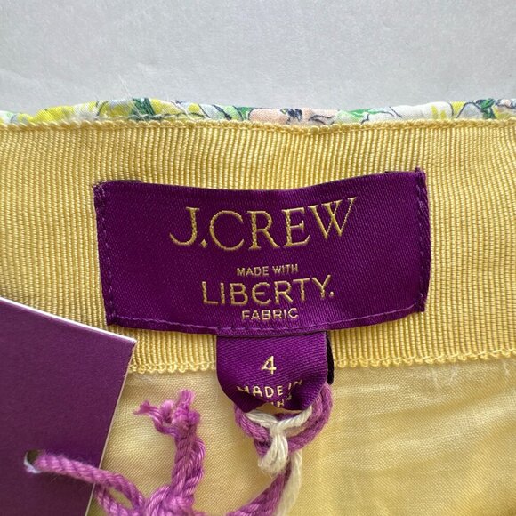 J. Crew New Limited-edition quilted button-front mini skirt in Liberty® fabric - Picture 3 of 8